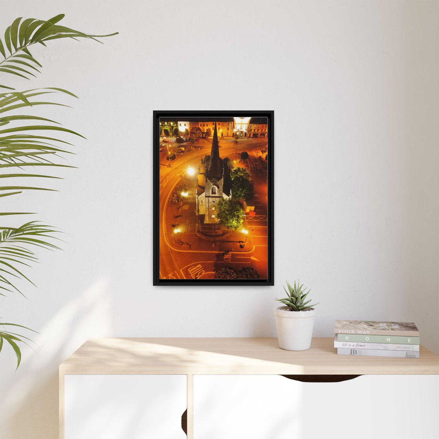 Listowel Church Matte Canvas, Framed (Multi-color)