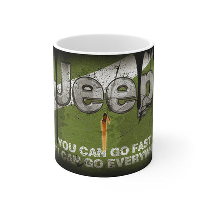 Adventure Jeep Ceramic Coffee Mug - 11oz & 15oz - For Outdoor Enthusiasts
