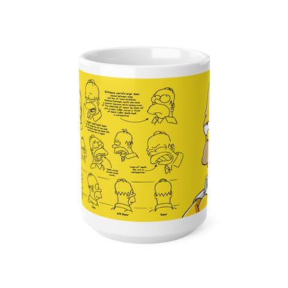 Homer Ceramic Coffee Mug – Fun Quotes & Illustrations