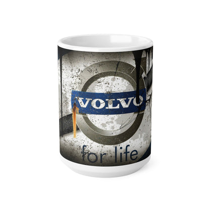 Volvo-Themed Ceramic Coffee Mug | 11oz & 15oz – Perfect for Car Enthusiasts