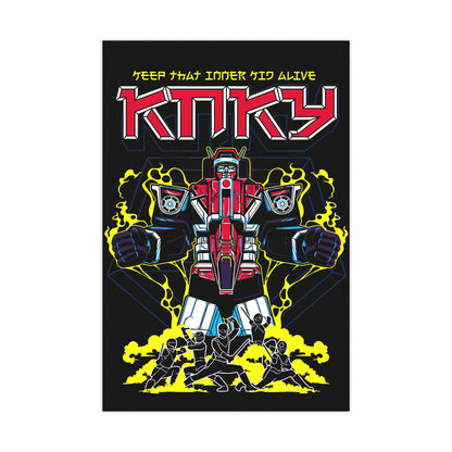 Retro Robot Art Poster - Keep That Inner Kid Alive - Matte Wall Décor