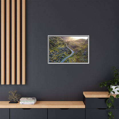 Valley Road Matte Canvas, Framed (Multi-color)