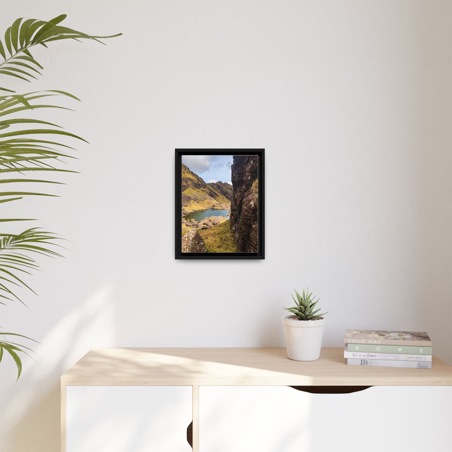Mount Brandon Valley Matte Canvas, Framed (Multi-color)