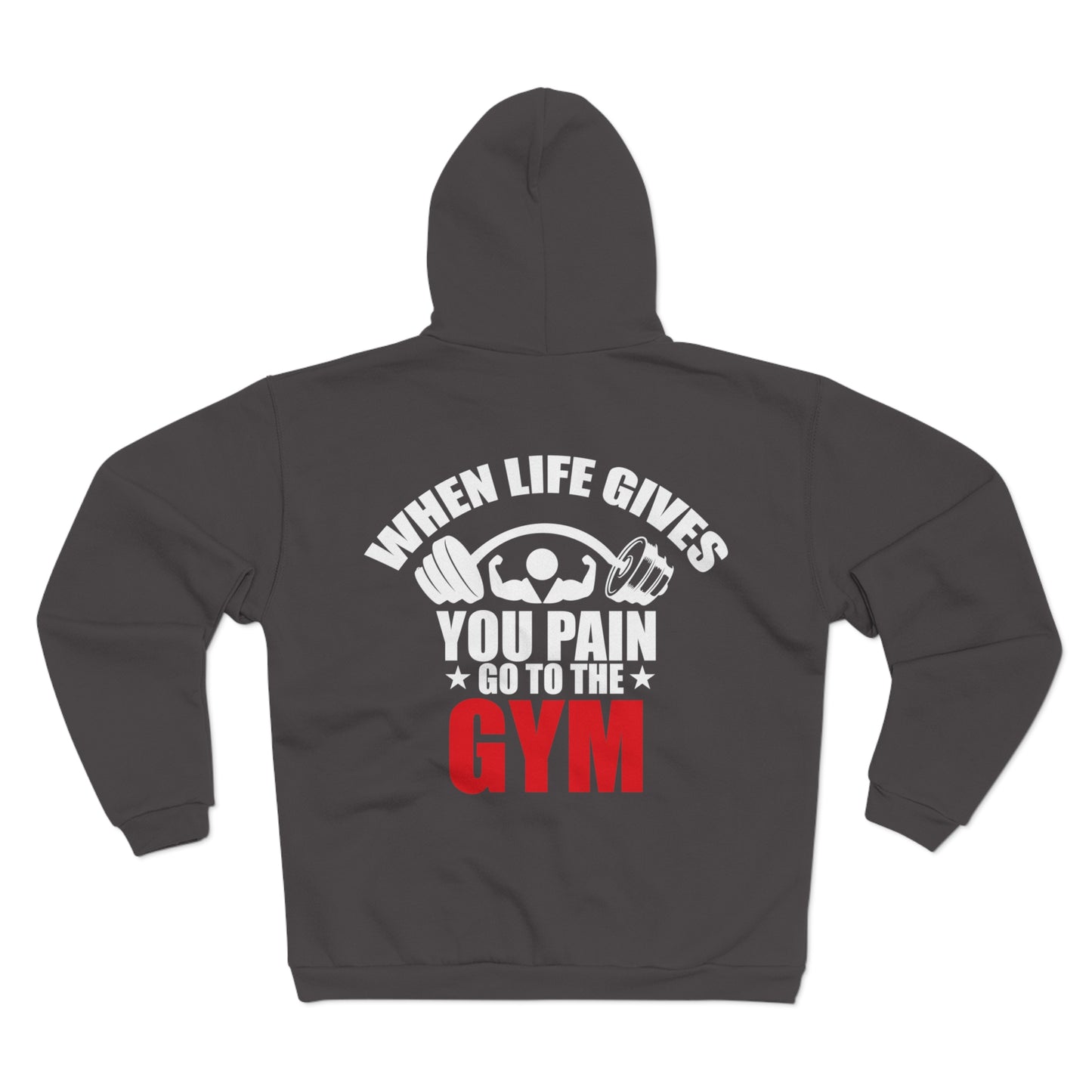 Motivational Gym Zip Sweatshirt for Fitness Enthusiasts