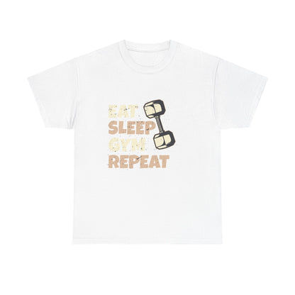 Eat Sleep Gym Repeat Unisex Heavy Cotton Tee