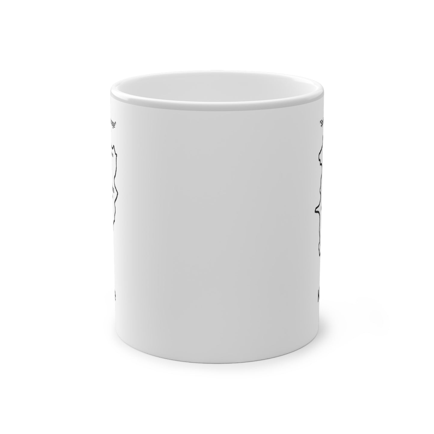 Kildare Magic Mug: Color - Changing Coffee Cup with Artistic Map Design