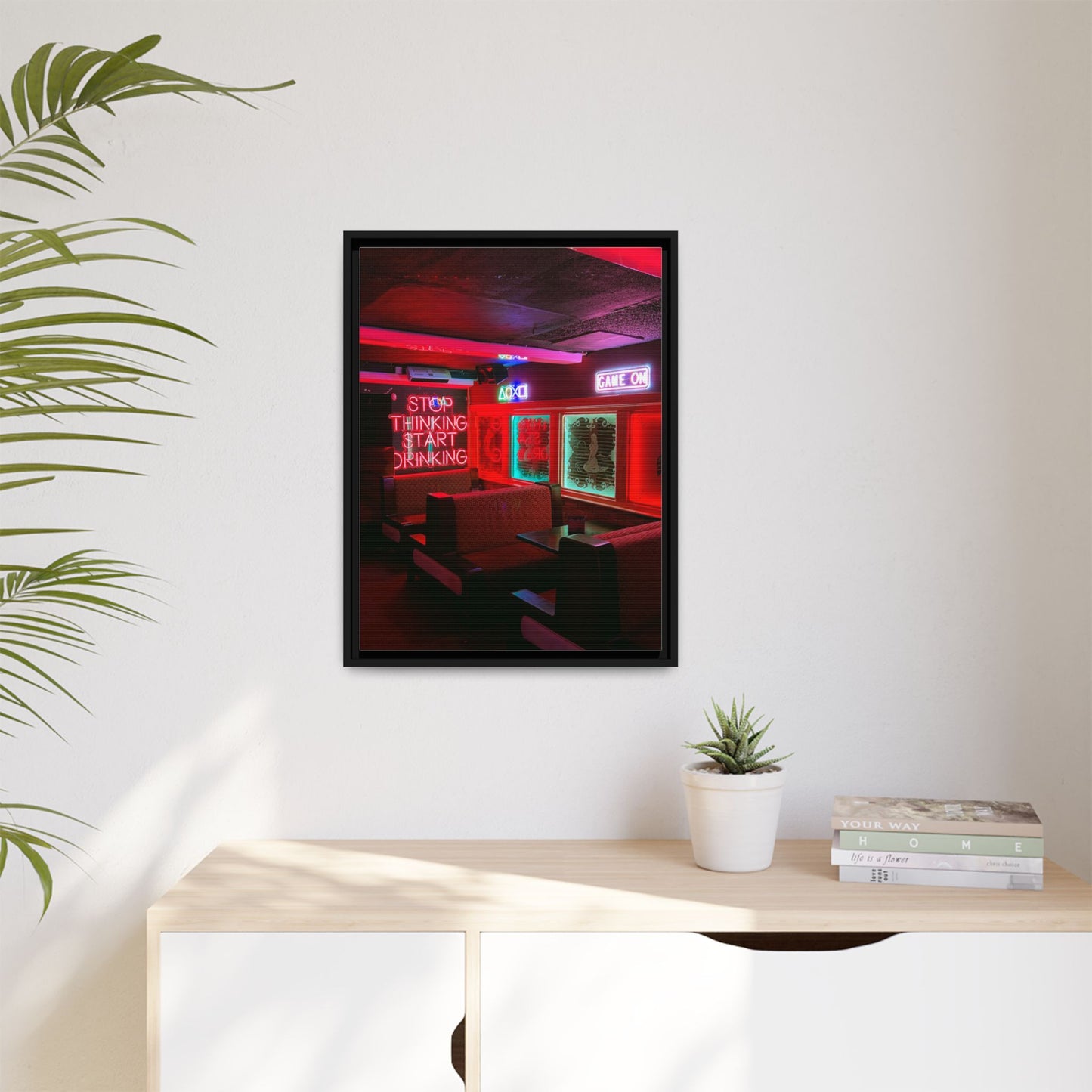 The Mermaids Night Club Matte Canvas, Framed (Multi-color)