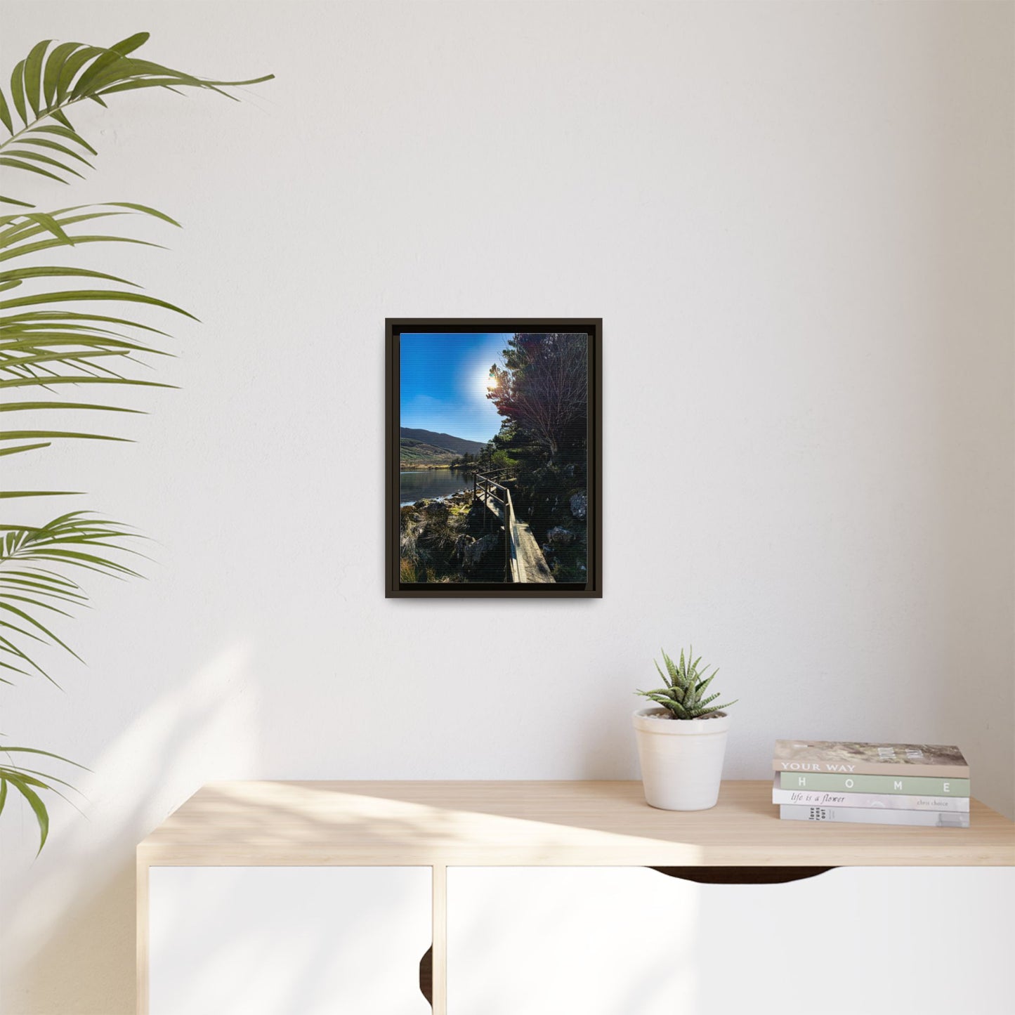 Glanteenassig Trail Matte Canvas, Framed (Multi-color)