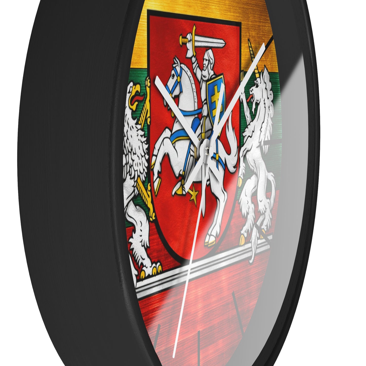 Lithuanian Coat of Arms Wall Clock — Vytis Emblem Decorative Clock