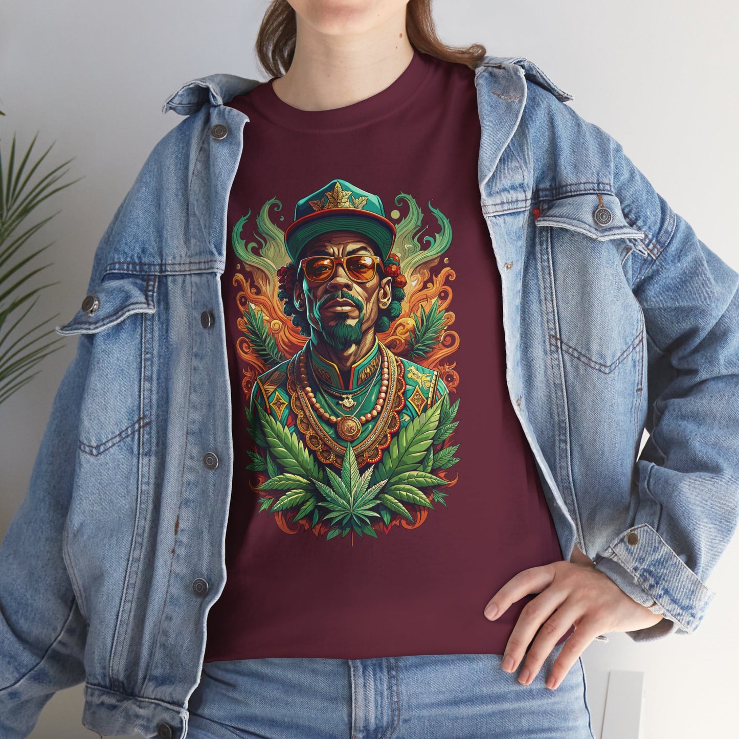 Reggae Lion Tee — Rasta Portrait Graphic T-Shirt