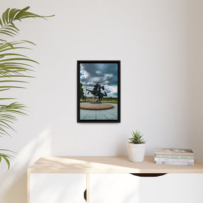 Kaunas Matte Canvas, Framed (Multi-color)