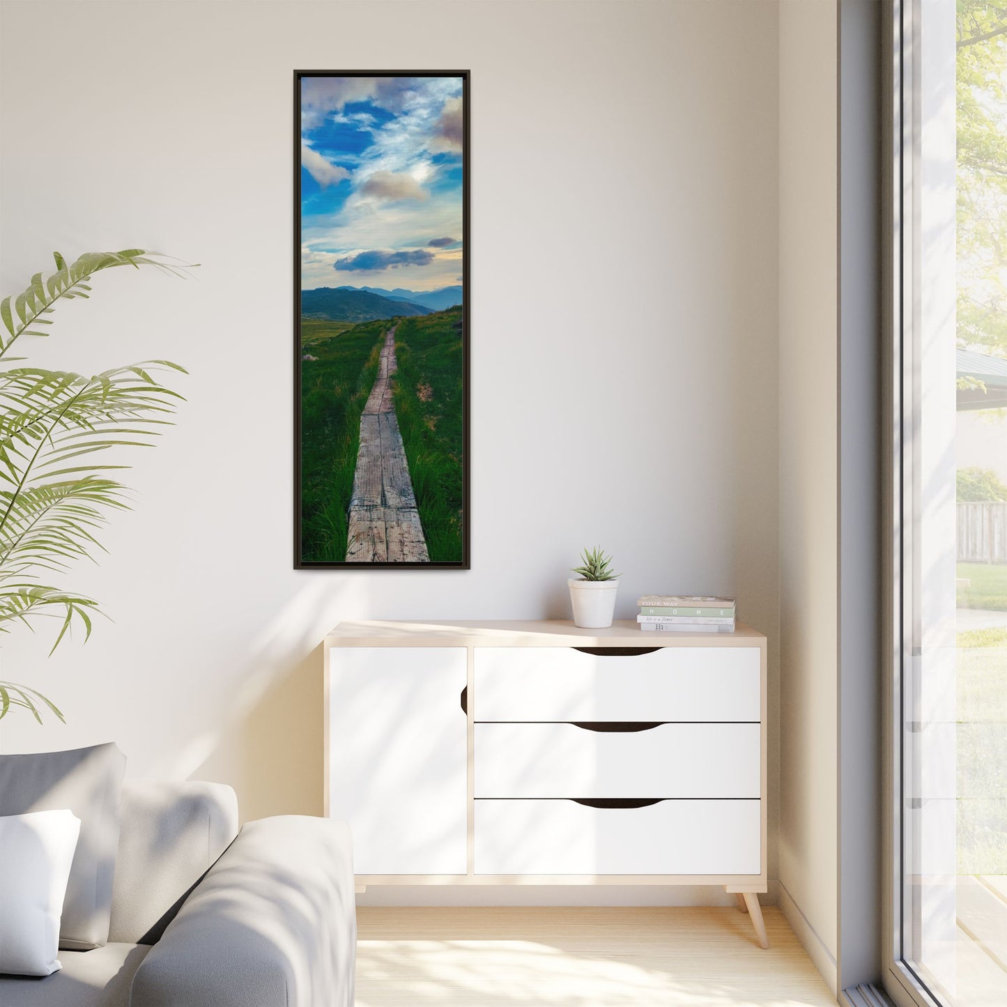 Torc Mountain Trail Matte Canvas, Framed (Multi-color)