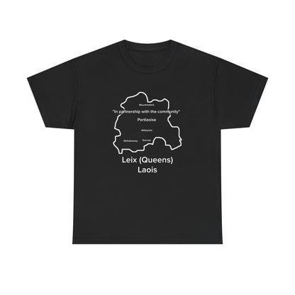 Laois Unisex Heavy Cotton T-Shirt Black Edition