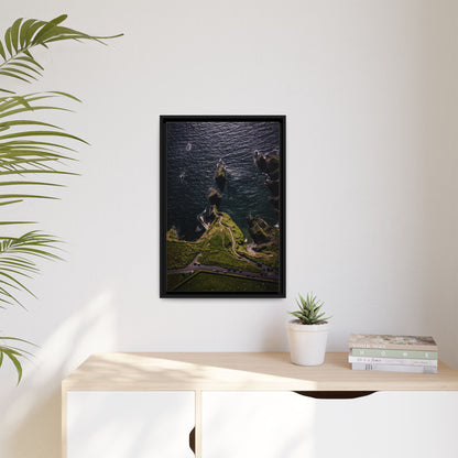 Dunquin Pier Matte Canvas, Framed (Multi-color)