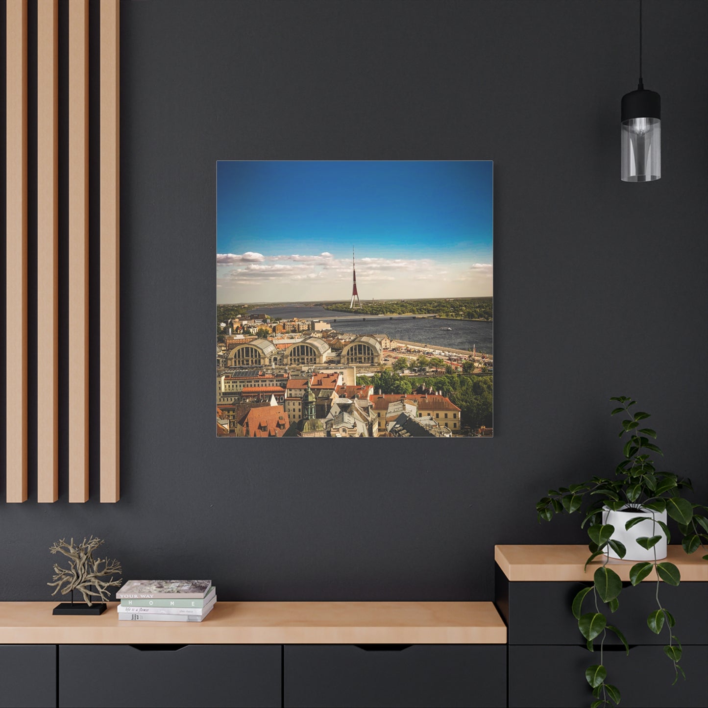 Riga TV Tower Matte Canvas, Stretched, 1.25"