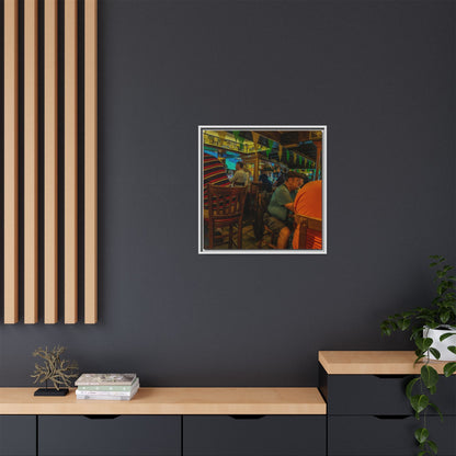 Irish Pub Matte Canvas, Framed (Multi-color)