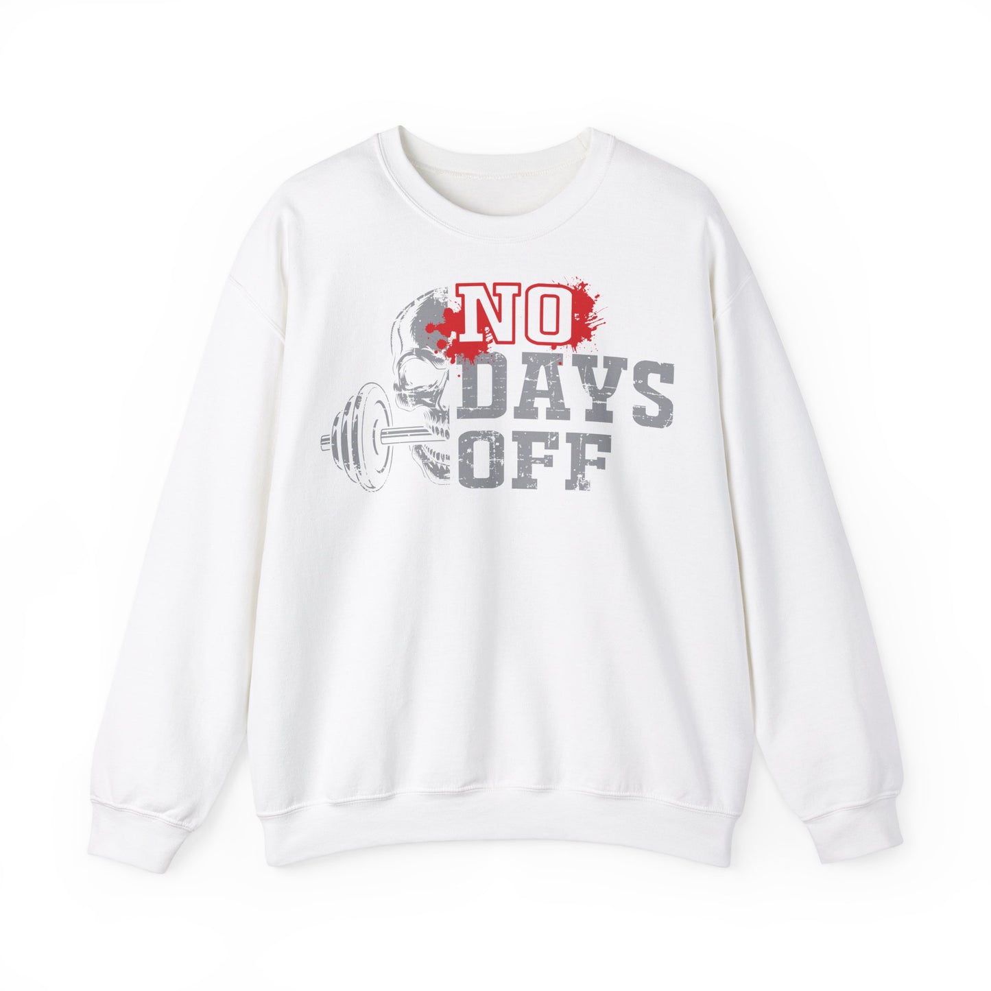 No Days Off Gym Crewneck Sweatshirt | Unisex Heavy Blend® | Fitness Motivation