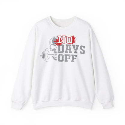 No Days Off Gym Crewneck Sweatshirt | Unisex Heavy Blend® | Fitness Motivation