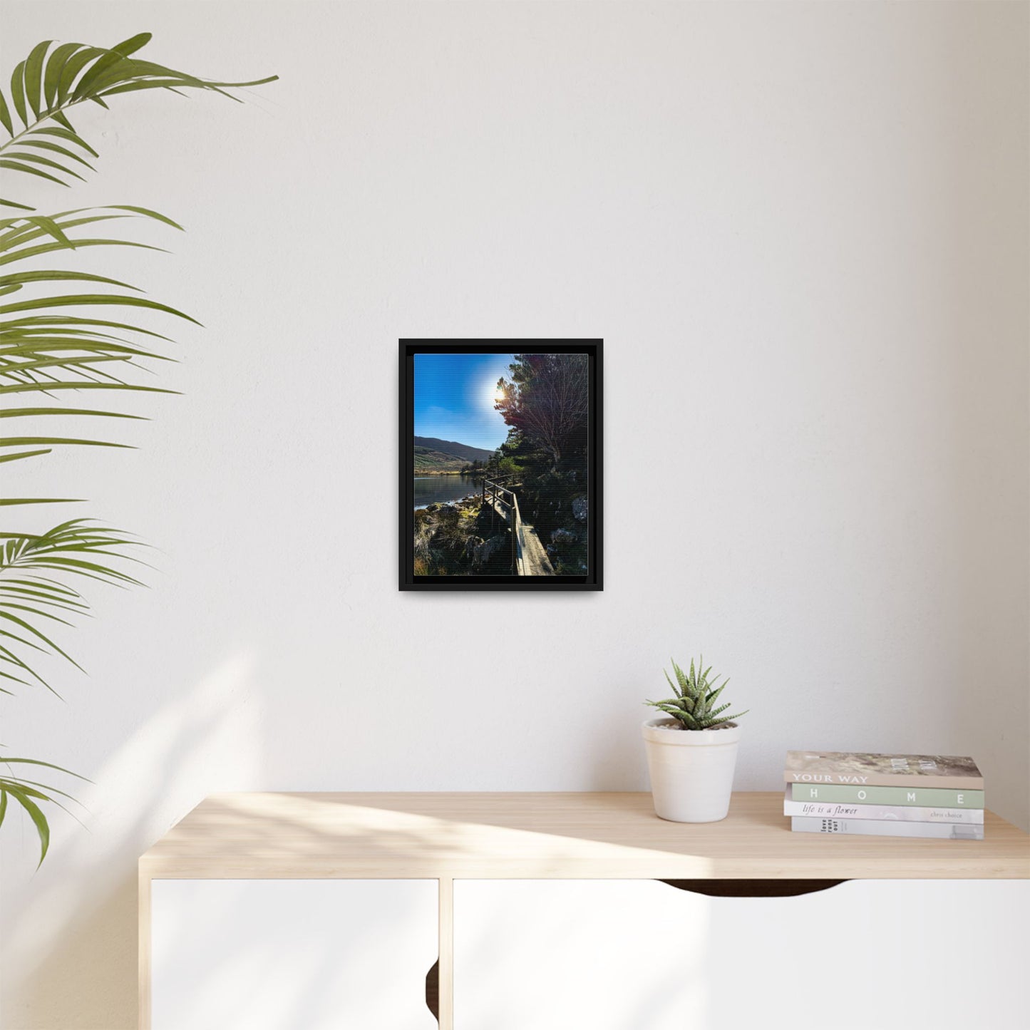 Glanteenassig Trail Matte Canvas, Framed (Multi-color)