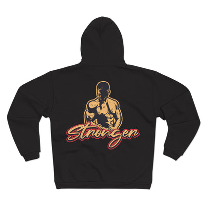 Strongman Unisex Hooded Zip Sweatshirt - Empower Your Workouts