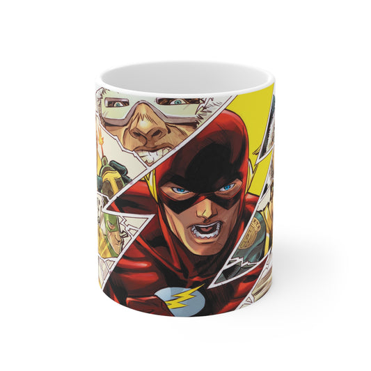 Superhero Comic Mug - 11oz & 15oz Ceramic Coffee Cup with Iconic Designs