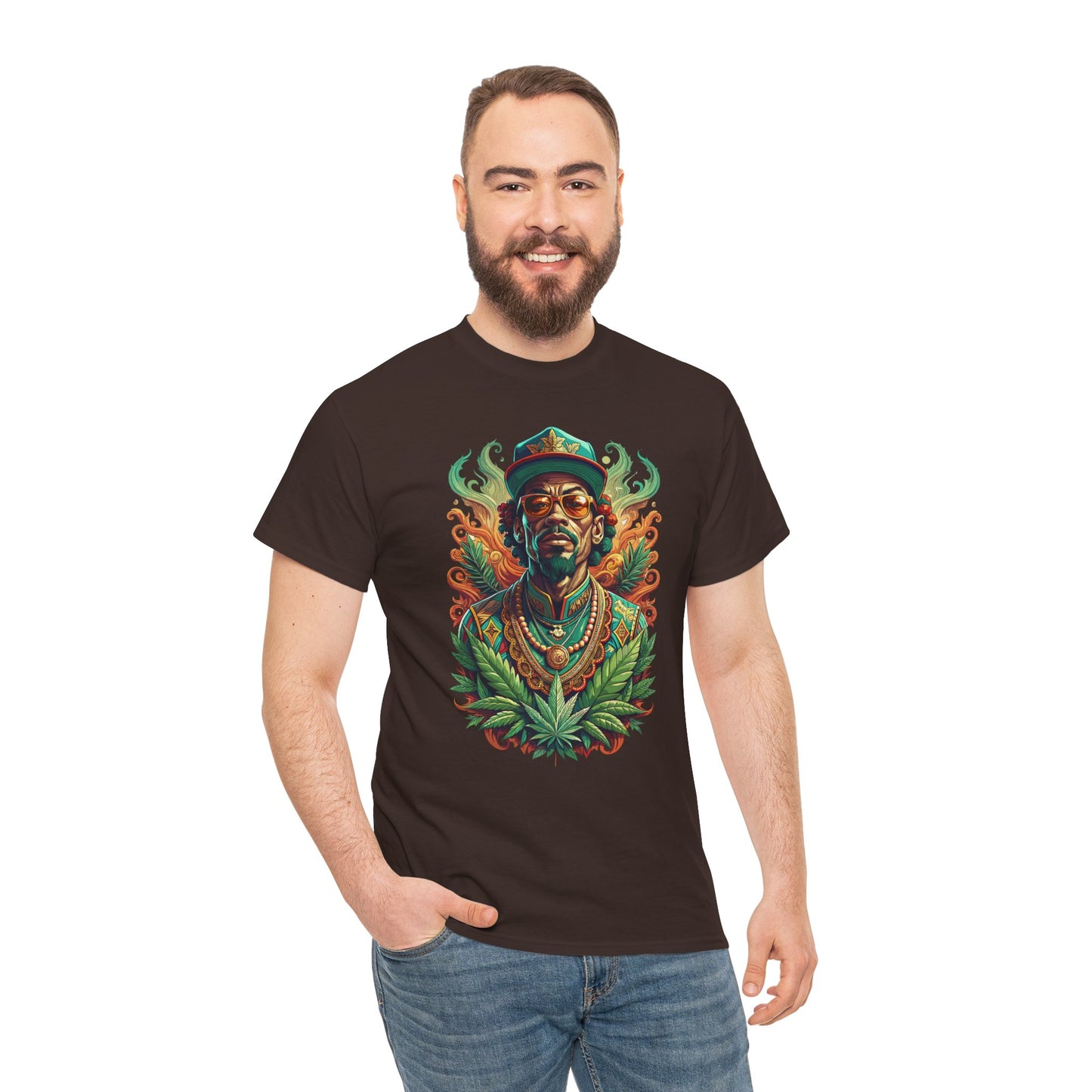 Reggae Lion Tee — Rasta Portrait Graphic T-Shirt