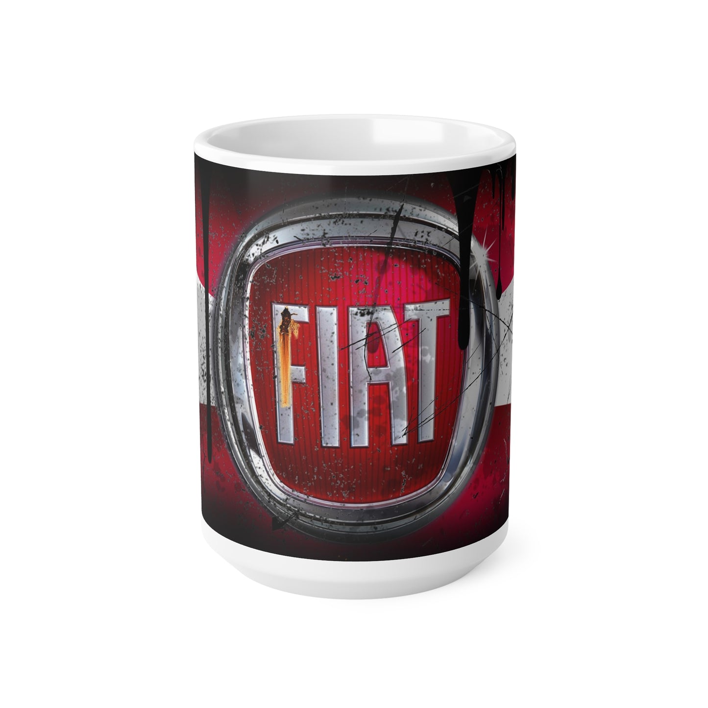 Fiat-Inspired Ceramic Coffee Mugs - Classic Car Enthusiast Gift, 11oz & 15oz