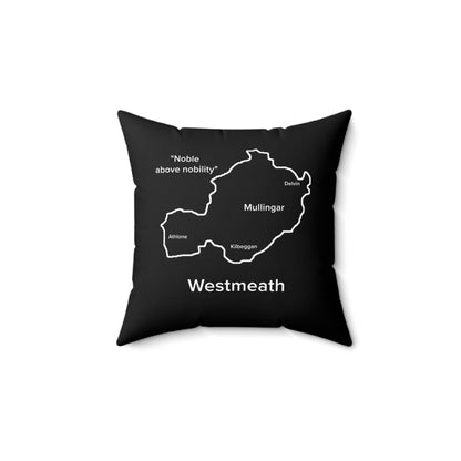 Westmeath Spun Polyester Square Pillow Black Edition 2 Sizes