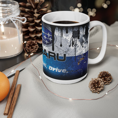 Subaru Graffiti Ceramic Coffee Cup - 11oz & 15oz | Think, Feel, Drive Mug