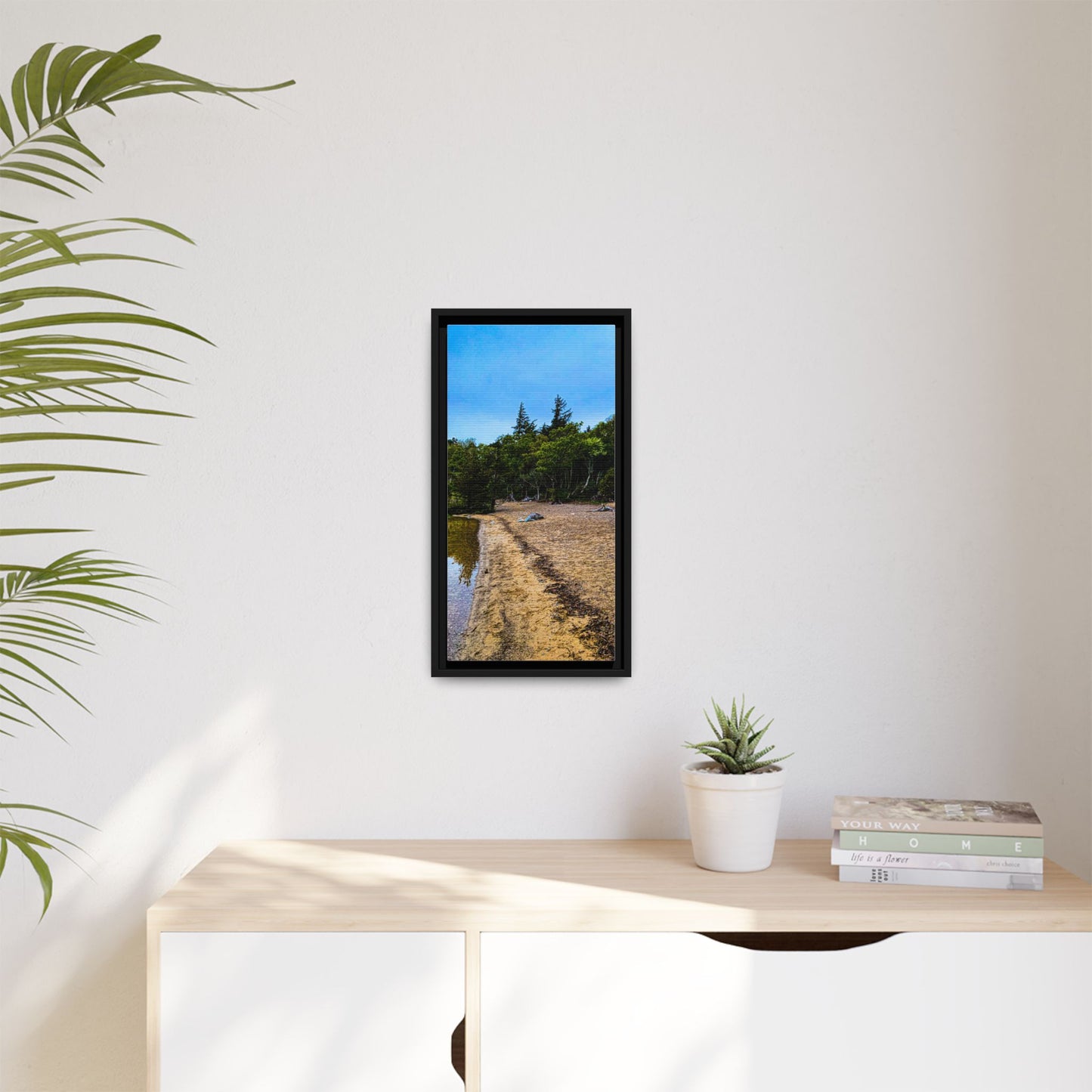 Killarney Beach Matte Canvas, Framed (Multi-color)