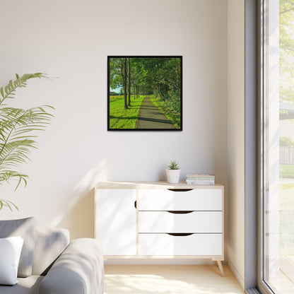 Listowel Town Park Matte Canvas, Framed (Multi-color)