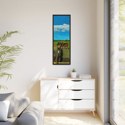horses 2 Matte Canvas, Framed (Multi-color)