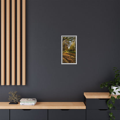 Listowel town Park Autumn Matte Canvas, Framed (Multi-color)