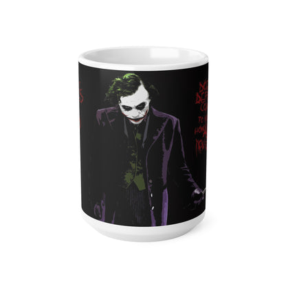 Joker-Themed Ceramic Coffee Mug - 11oz & 15oz - Perfect for Comic Fans & Gift Giving