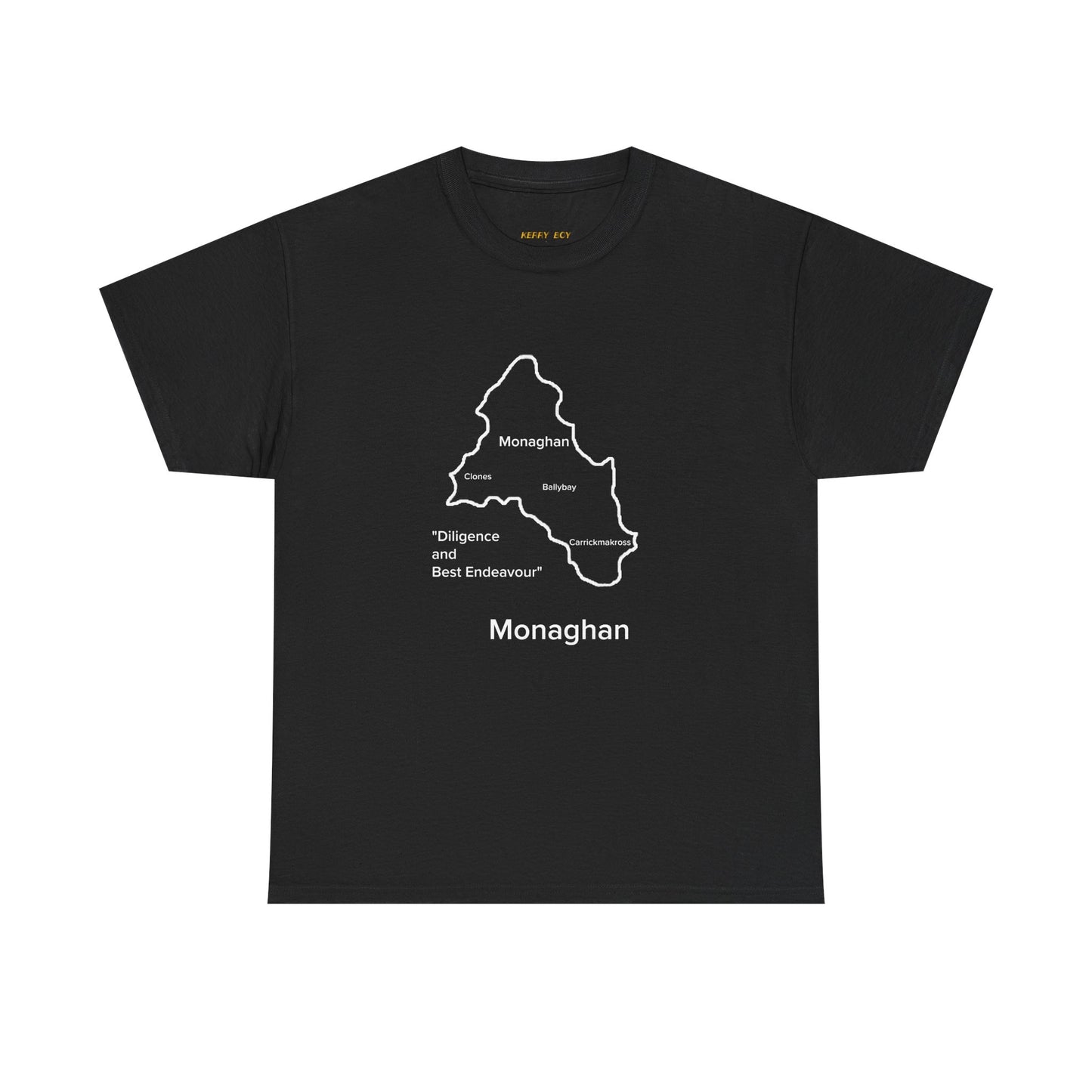 Monaghan Unisex Heavy Cotton T-Shirt Black Edition