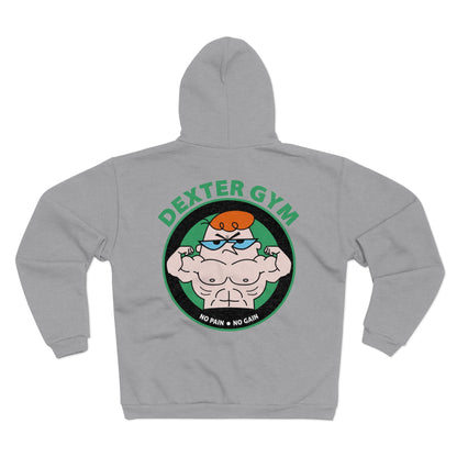Dexter Gym Unisex Hooded Zip Sweatshirt - No Pain No Gain Design