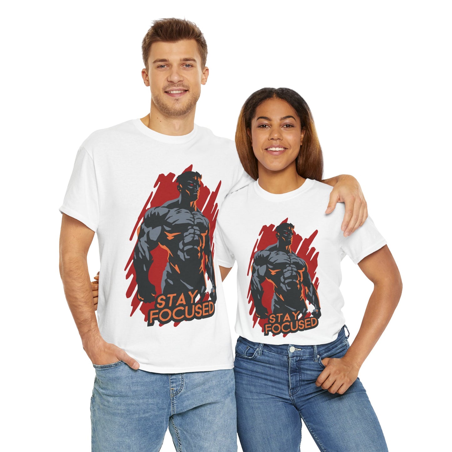 Stay Focused Unisex Heavy Cotton Tee