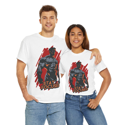 Stay Focused Unisex Heavy Cotton Tee