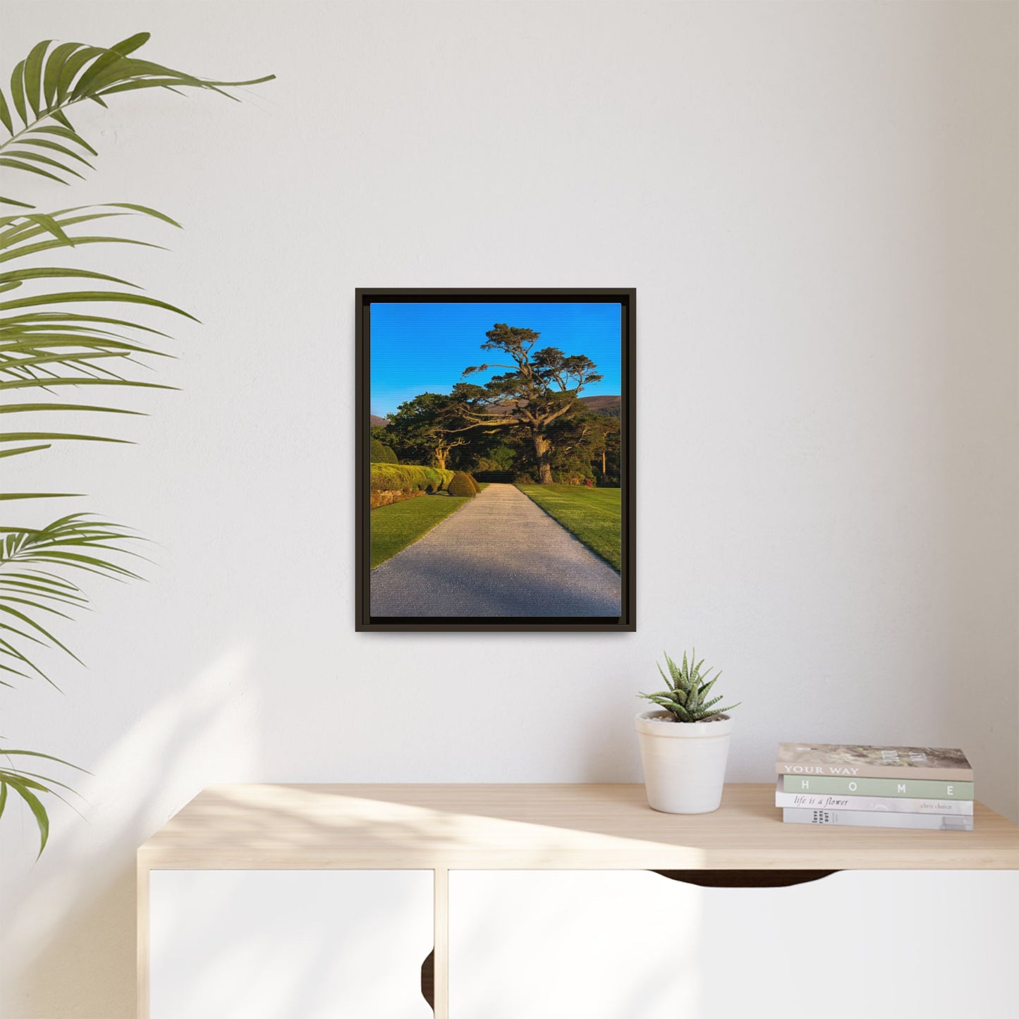 Muckross House Garden Matte Canvas, Framed (Multi-color)