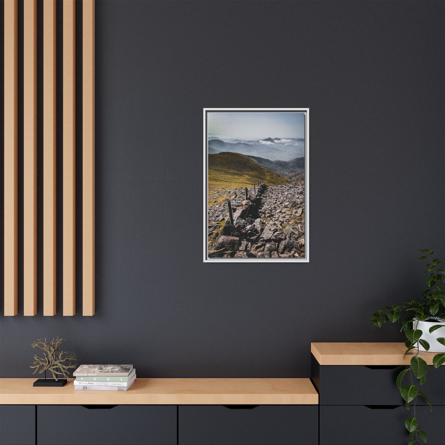 Wall Matte Canvas, Framed (Multi-color)