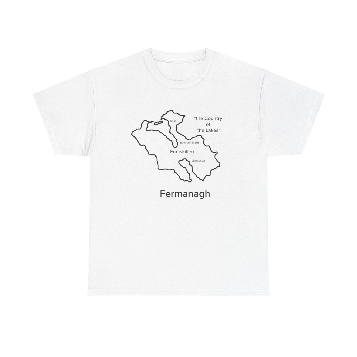 Fermanagh Unisex Heavy Cotton Tee White Edition