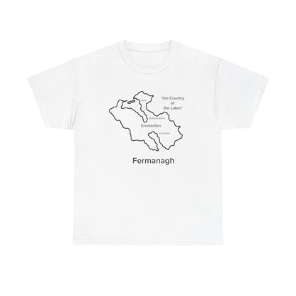 Fermanagh Unisex Heavy Cotton Tee White Edition