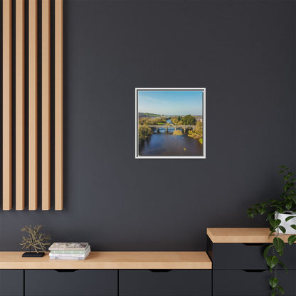 Listowel Bridge Matte Canvas, Framed (Multi-color)