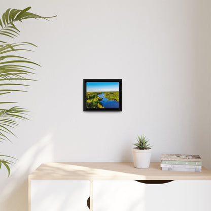 Zagares Lake Matte Canvas, Framed (Multi-color)