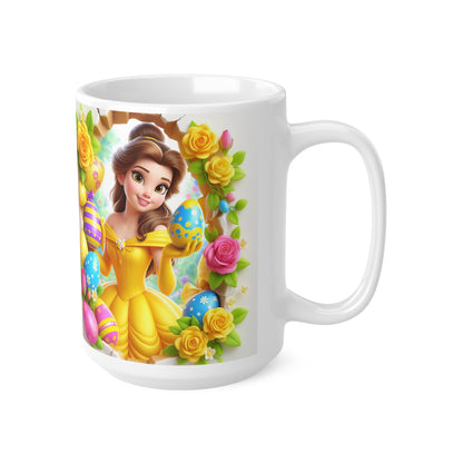 Easter Princess Ceramic Coffee Cup - 11oz & 15oz with Belle Design