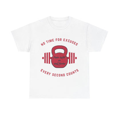 No Time For Excuse Unisex Heavy Cotton Tee