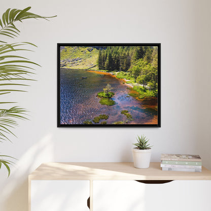 Gleanteenassig Forest Matte Canvas, Framed (Multi-color)