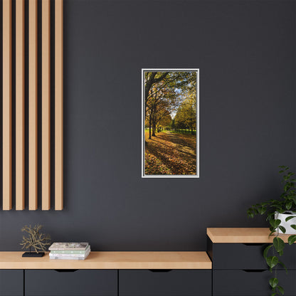 Listowel town Park Autumn Matte Canvas, Framed (Multi-color)