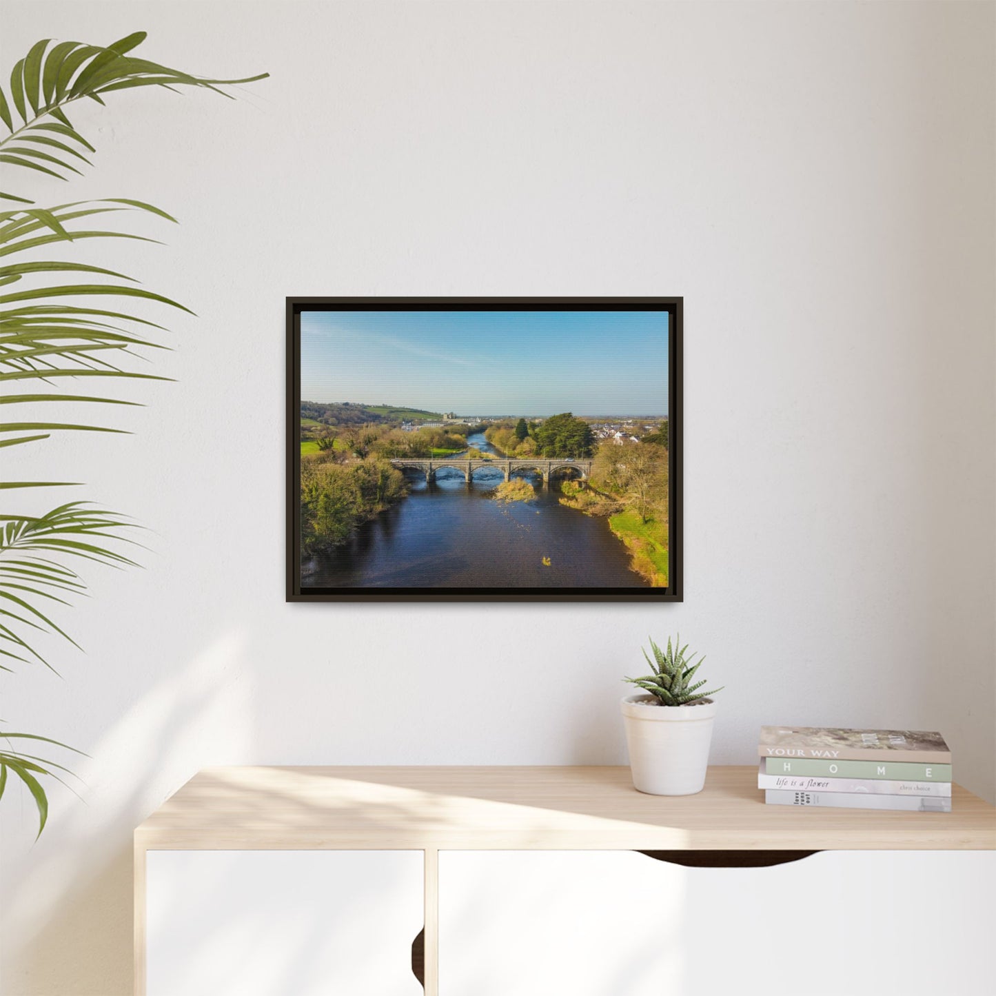 Listowel Bridge Matte Canvas, Framed (Multi-color)