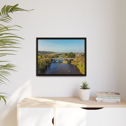 Listowel Bridge Matte Canvas, Framed (Multi-color)